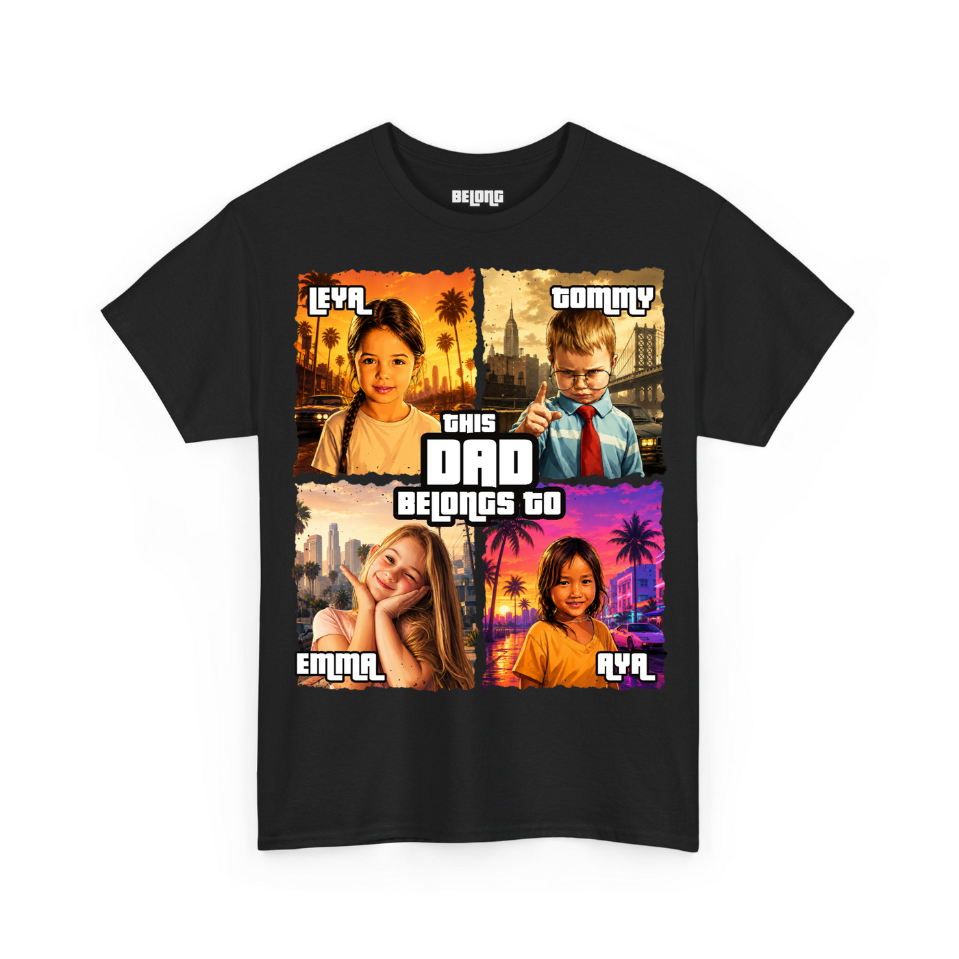 This Dad Belongs To… — Personalized Shirt