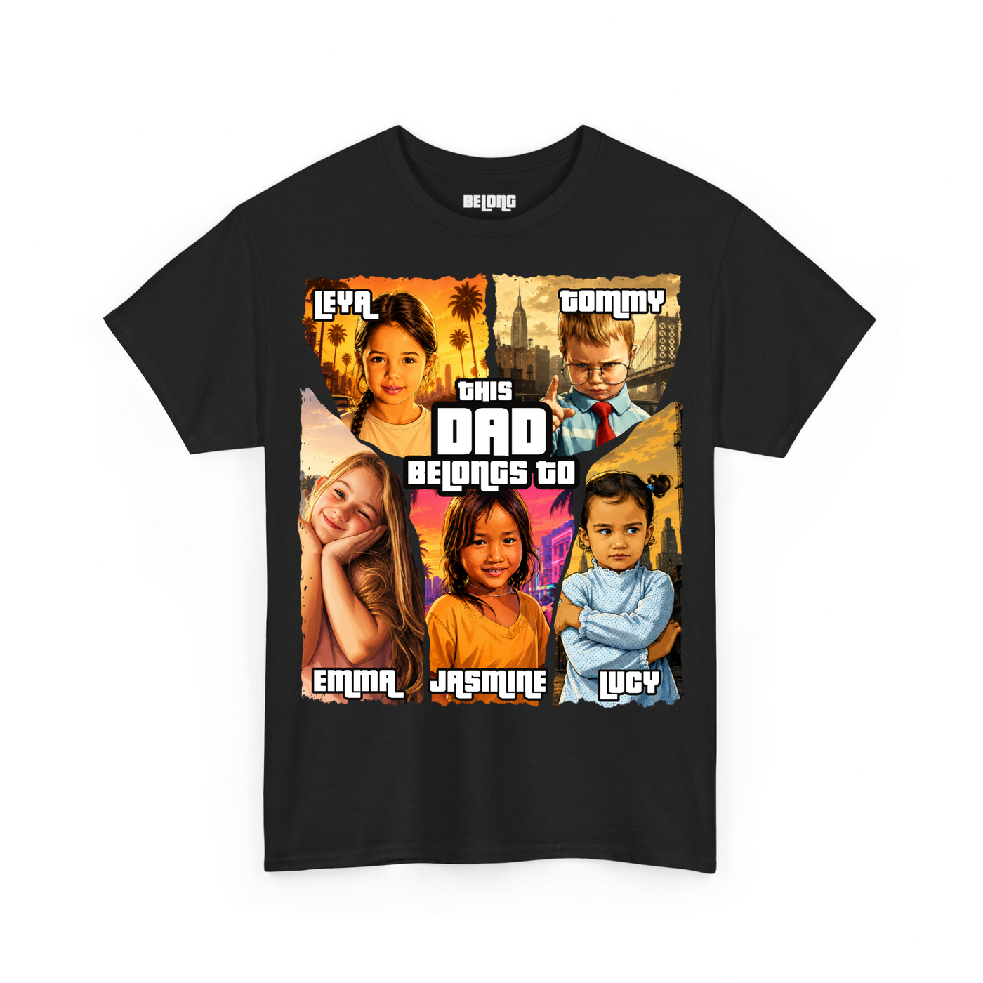 This Dad Belongs To… — Personalized Shirt